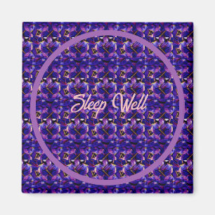 Deep Purple Lupine Flowers Closeup Magnet