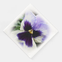 deep purple on white pansy