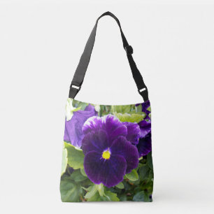 Deep Purple Pansy, Crossbody Bag
