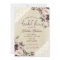 Deep Purple Peonies Bridal Shower Invitation