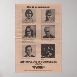 DEEP PURPLE Poster - 1973 org NME - Who do we