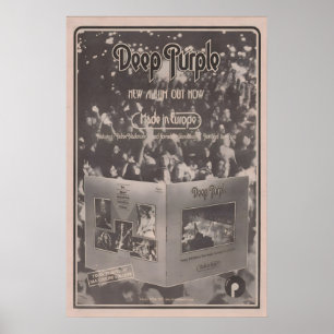 DEEP PURPLE Poster - 1976 original NME - Made in