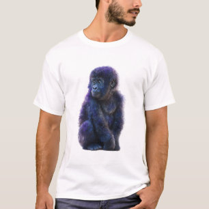 Deep Purple Primate Portrait T-Shirt