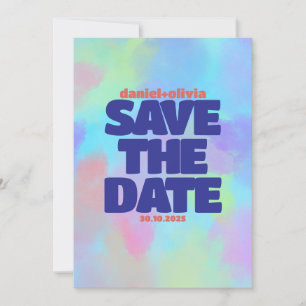 Deep Purple Soft Wedding Save The Date
