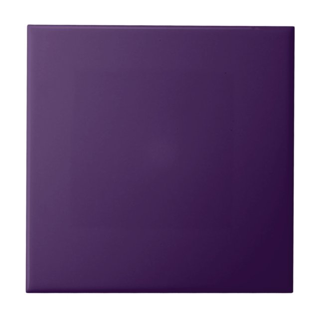 Deep Purple Solid Color Tile (Front)