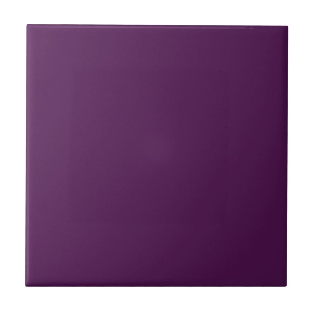 Deep Purple Solid Color Tile (Front)