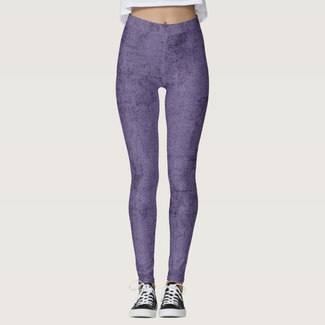 Deep Purple Women's Leggings (Front)