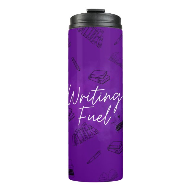 Deep Purple Writing Fuel Mug (Front)