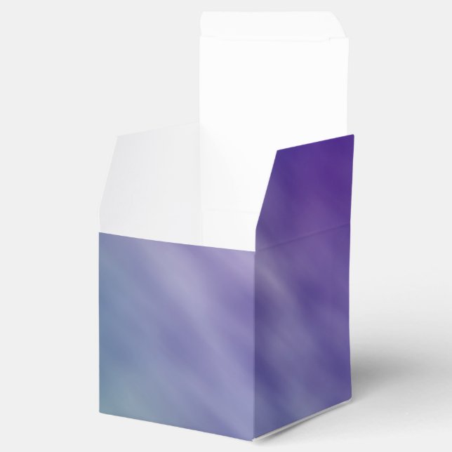 Deep Rainbow Coloured Sky Background Favour Box (Opened)