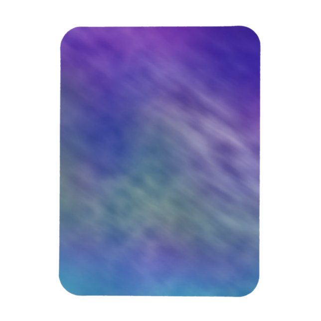 Deep Rainbow Coloured Sky Background Magnet (Vertical)