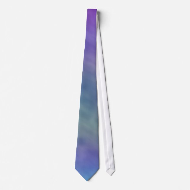 Deep Rainbow Coloured Sky Background Tie (Front)
