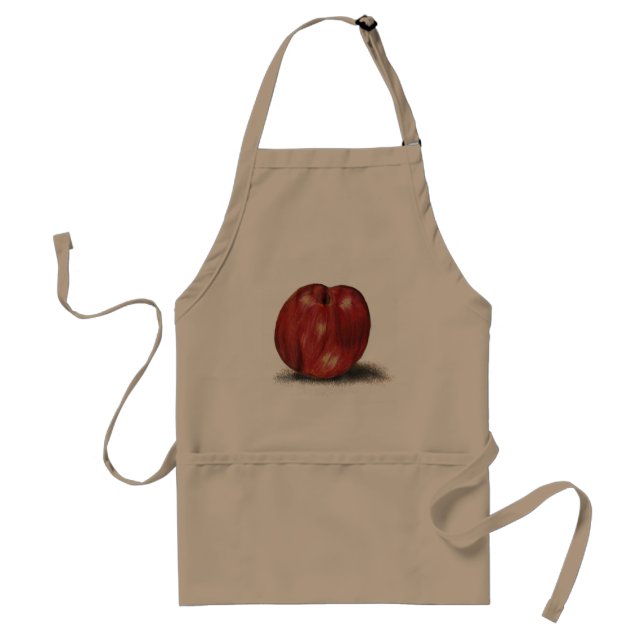 Deep Red Apple Standard Apron (Front)