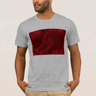 Deep Red Double Spiral T-Shirt