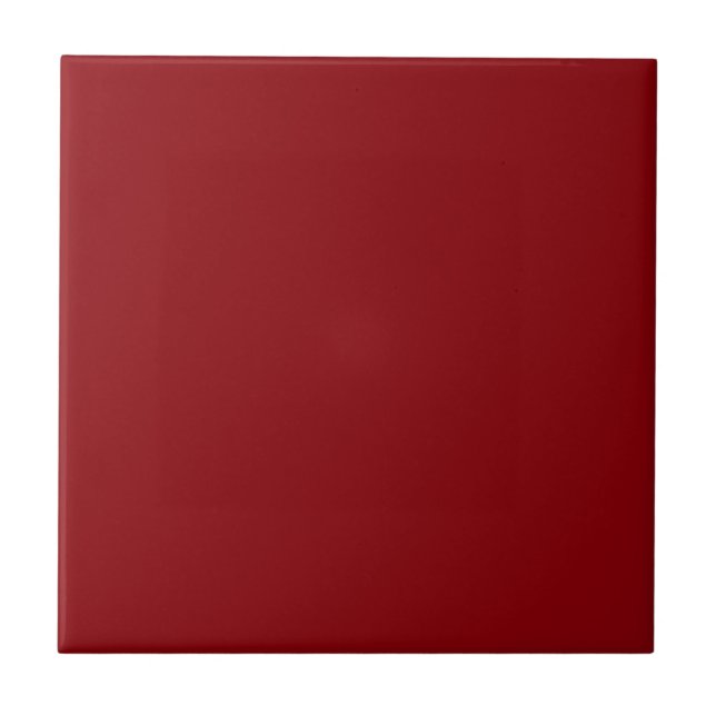 Deep Red matching Pheasant and Hare Pattern Tile (Front)