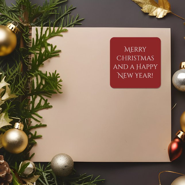 Deep Red Merry Christmas Stickers (Creator Uploaded)