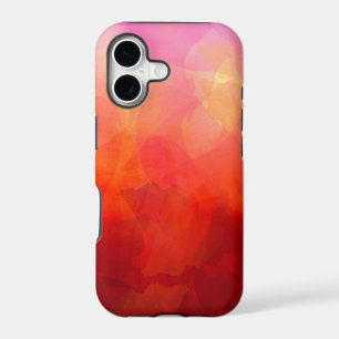 Deep Red Orange Yellow Watercolor Background