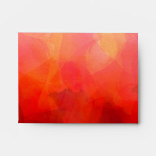Deep Red Orange Yellow Watercolor Background Envelopes