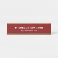 Deep Red Professional Plain Modern