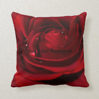 Deep Red Rose Cushion