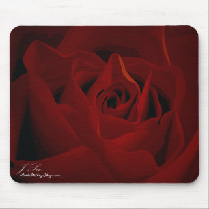 Deep Red Rose Mousepad