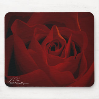 Deep Red Rose Mousepad