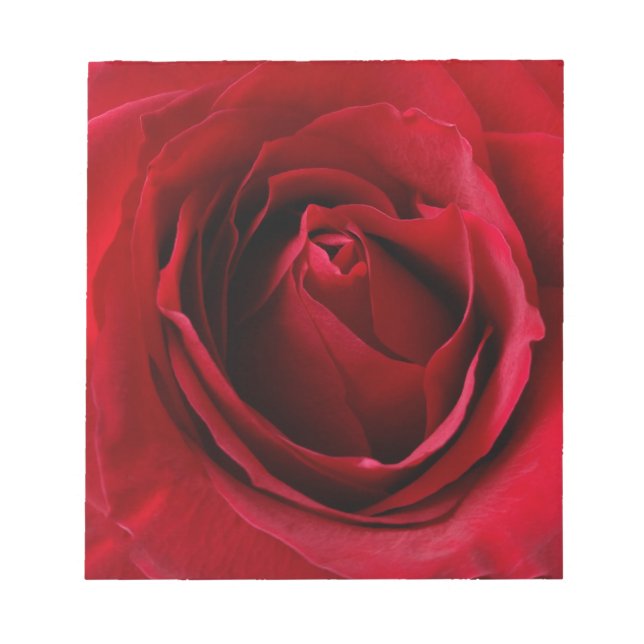 deep red rose notepad (Front)