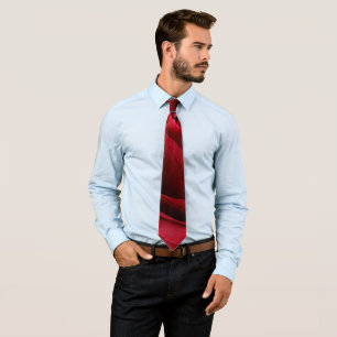 deep red rose tie