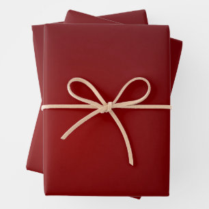 Deep red royal solid Christmas Wrapping Paper Sheet