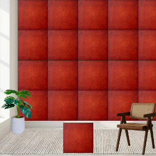 Deep Red Textured Ceramic Tile