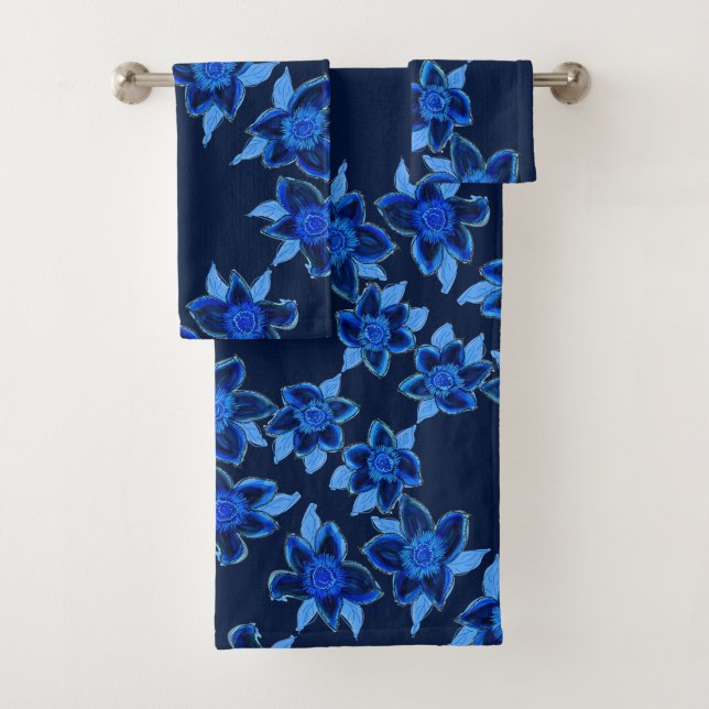 Deep Rich Blue Towel Set (Insitu)