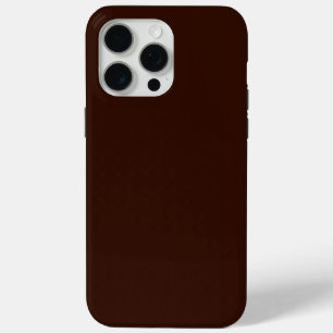 Deep Rich Brown colour decor Customisable iPhone 15 Pro Max Case