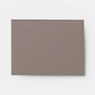 Deep Rich Brown colour decor Customisable Envelopes
