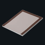Deep Rich Brown Decor Customisable Notepad<br><div class="desc">This custom stylish product in a rich deep brown colour background for yourself or as a gift sure to make an impression in all occasions. Click on the "Customise it!" button to reveal tools to customise this product if you wish using a text editor and an image loader. 
 

Introducing</div>