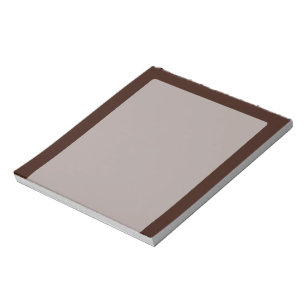 Deep Rich Brown Decor Customisable Notepad