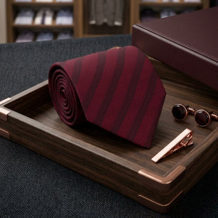 Deep Rich Burgundy Tie