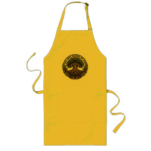Deep Roots Weather Any Storm Vintage Oak Tree Long Apron