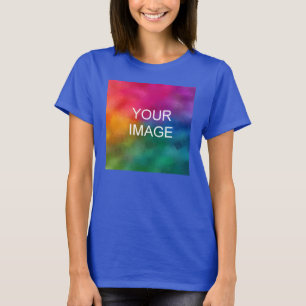 Deep Royal Blue Elegant Modern Template T-Shirt