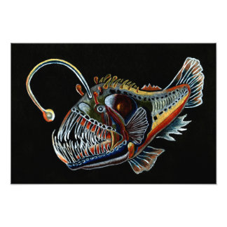 Deep Sea Angler Fish photo print