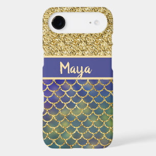 Deep Sea Blue Mermaid Scales Personalised