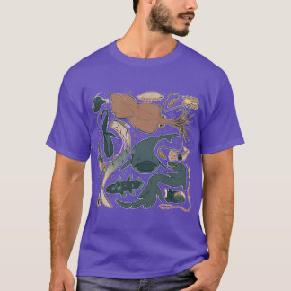 Deep Sea Creatures V2 vintage T-Shirt