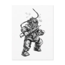 Deep Sea Diver Postcard