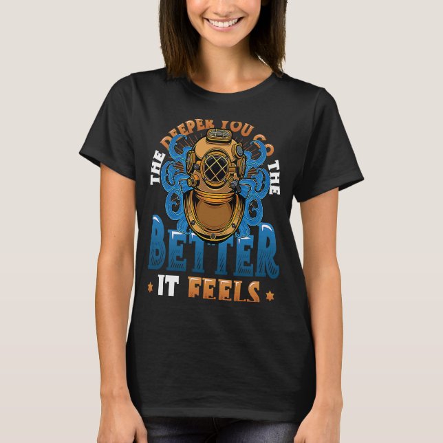 Deep Sea Diver Scuba Diving T-Shirt (Front)