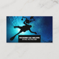 Deep Sea Diver Silhouette, Scuba Diving Instructor