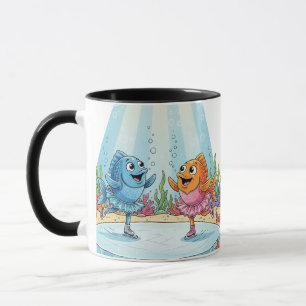Deep Sea Figure Skating: Sparkling Fish Ballerina  Mug
