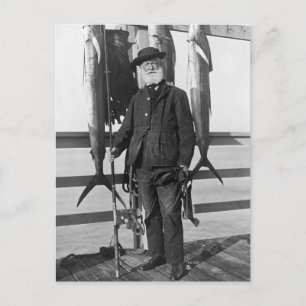 Deep Sea Fisherman, 1912 Postcard