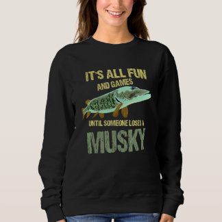 Deep Sea Fishing Bass Trout Walleye Fisherman Lake Sweatshirt