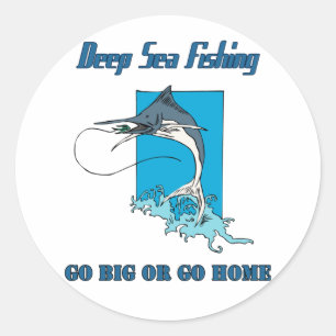 Deep Sea Fishing Sticker