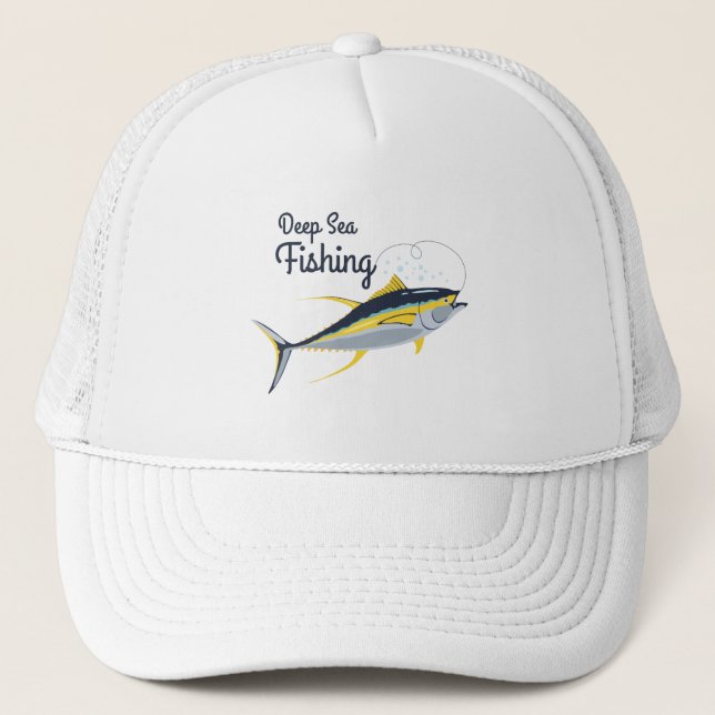 Deep Sea Fishing Trucker Hat (Front)