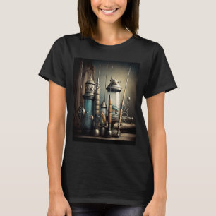 Deep Sea Fishing Vintage Style Fishing Rods 3 T-Shirt