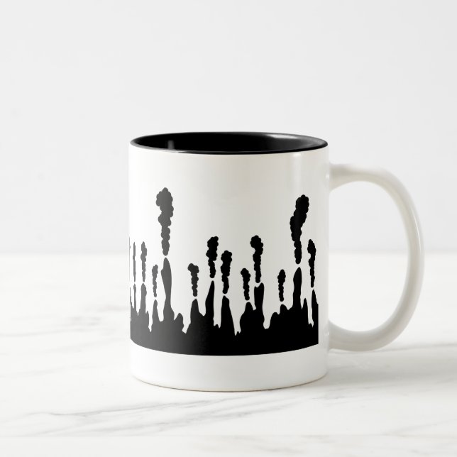 Deep-sea Hydrothermal vent Two-Tone Coffee Mug (Right)